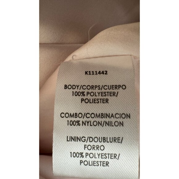 NWT Kay Unger New York Size 10 Lace Overlay Dress Blush Pink Polyester Blend - Picture 16 of 16